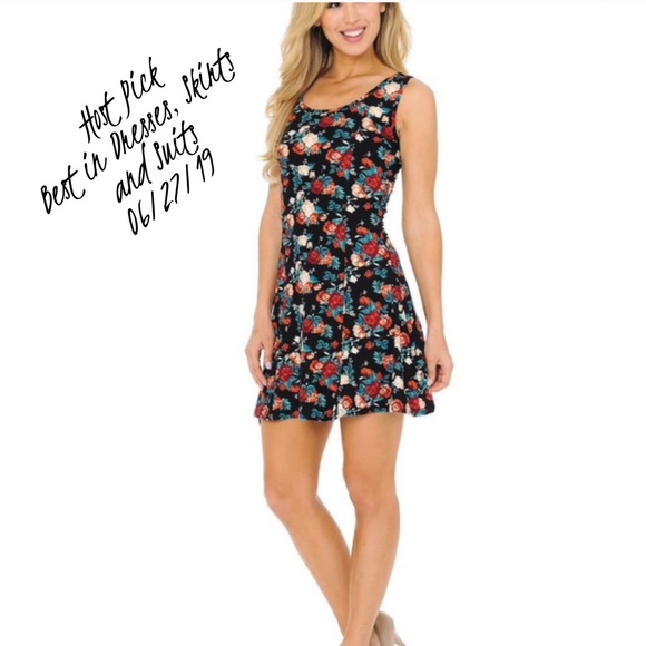 Dresses & Skirts - 🎁 Skater Dress Summer Fresh Floral HOST PICK